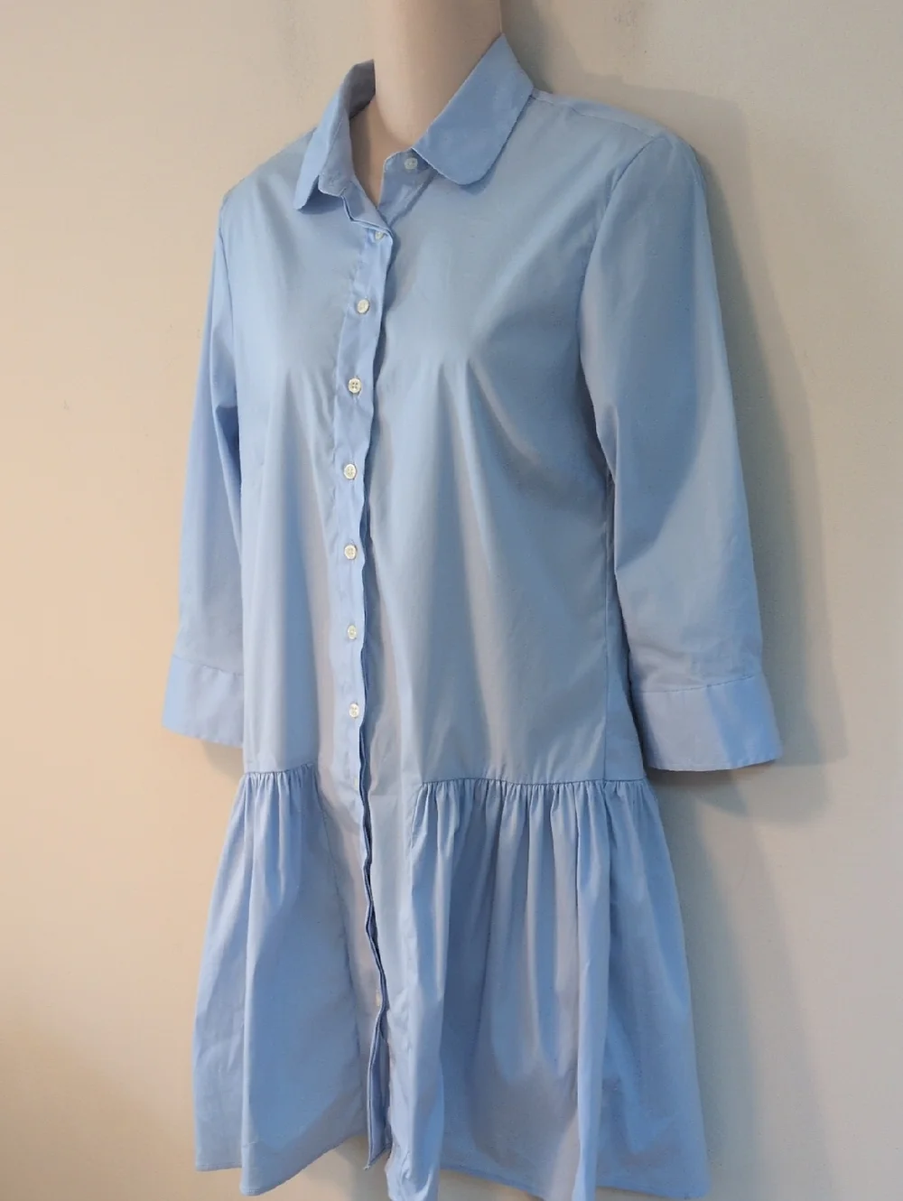 Rochelle Behrens The Drop Waist Shirt Dress S - Picture 7 of 16